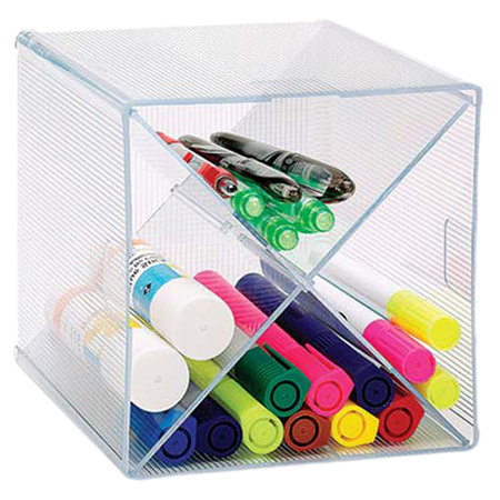 Rangement de rangement, x-cube, 6 po x 6 po x 6 po, transparent