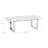 Geelong Stone Top Metal Base Dining Table
