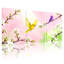«Birds Spring Birds Cherry Blossoms», ensemble de 3 reproductions d'art sur toile-111247871