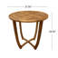 Table d'extérieur en bois rustique 27,5 po - avec lattes pour le style