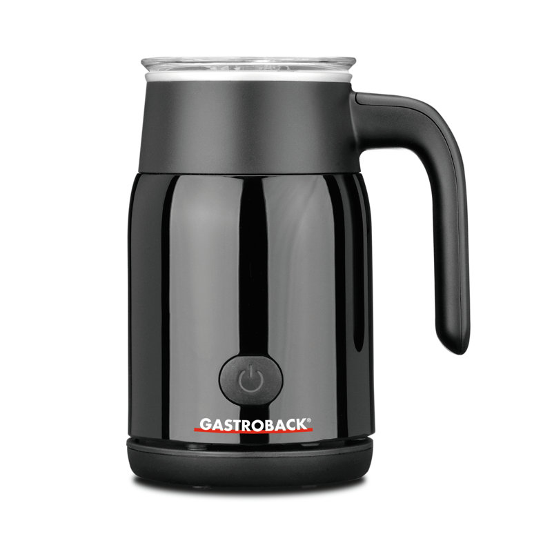 Gastroback Stainless Steel Automatic Milk Frother, Black