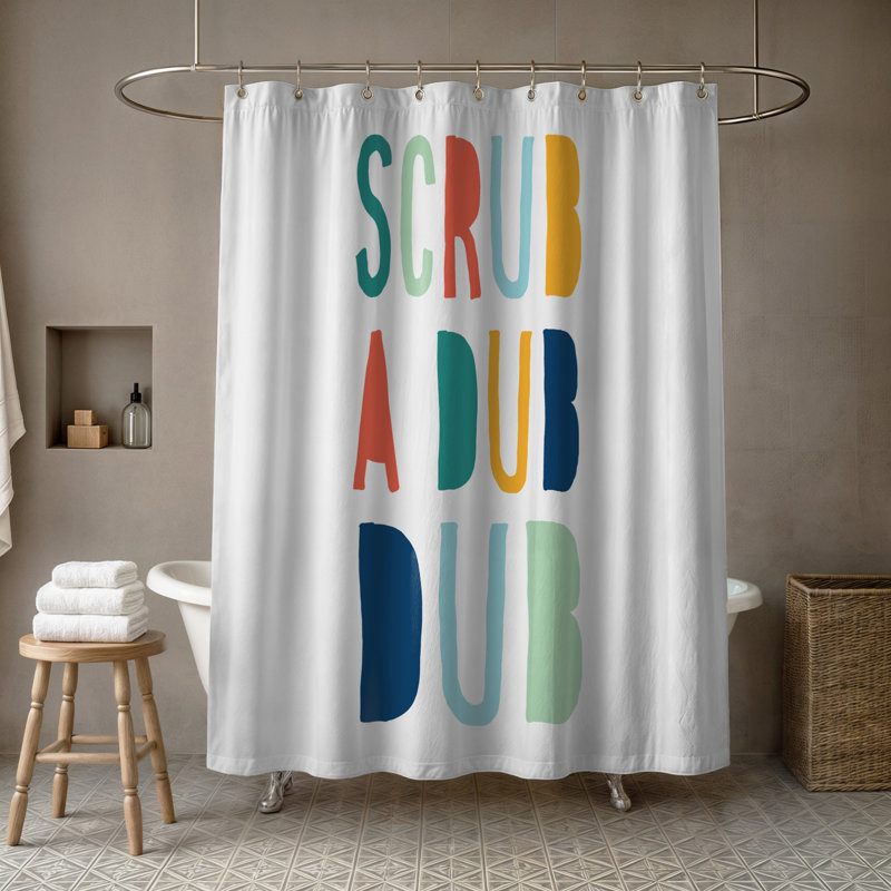 Eisa Shower Curtain, Orange