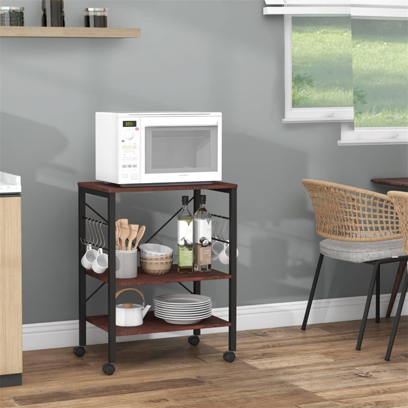 Alayjiah Metal Bar Cart