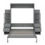 Grand lit escamotable mural avec tablettes, tiroirs et lumières intégrées-1445567708
