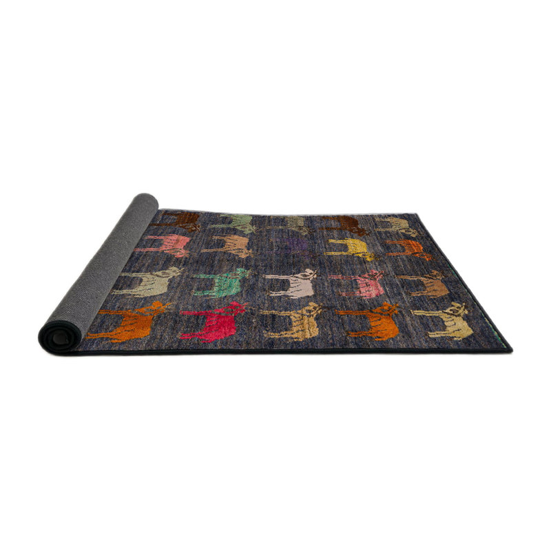 Tapis abstrait moderne 5340, Rond 7 pi