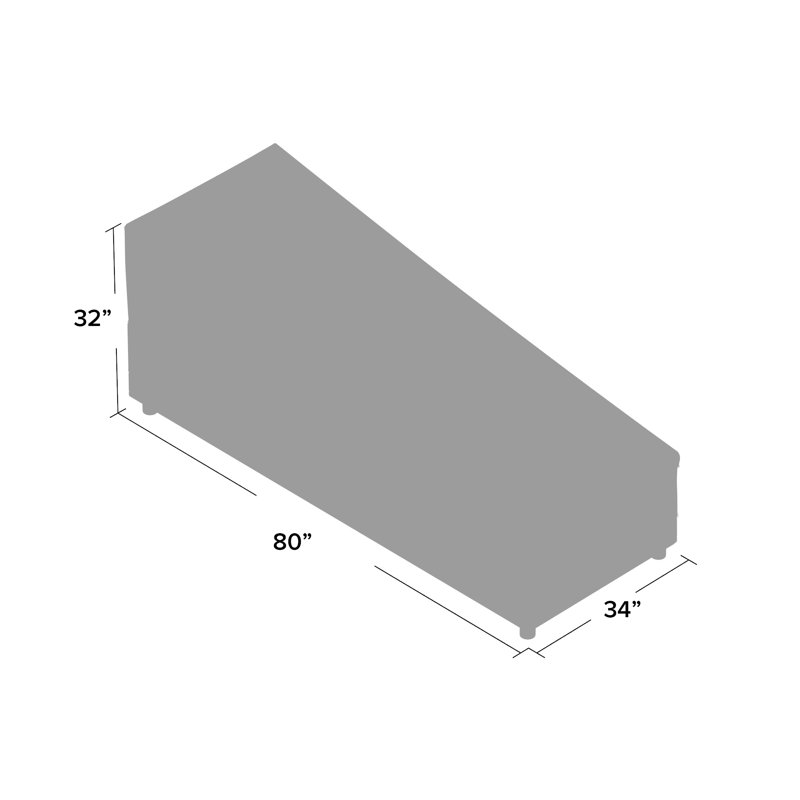 Housse pour chaise longue imperméable Steve, H 32 po x l 34 po x P 80 po