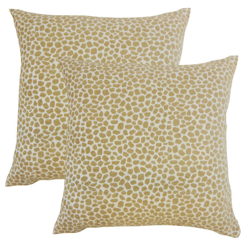 Geometric Throw Pillow, Sand