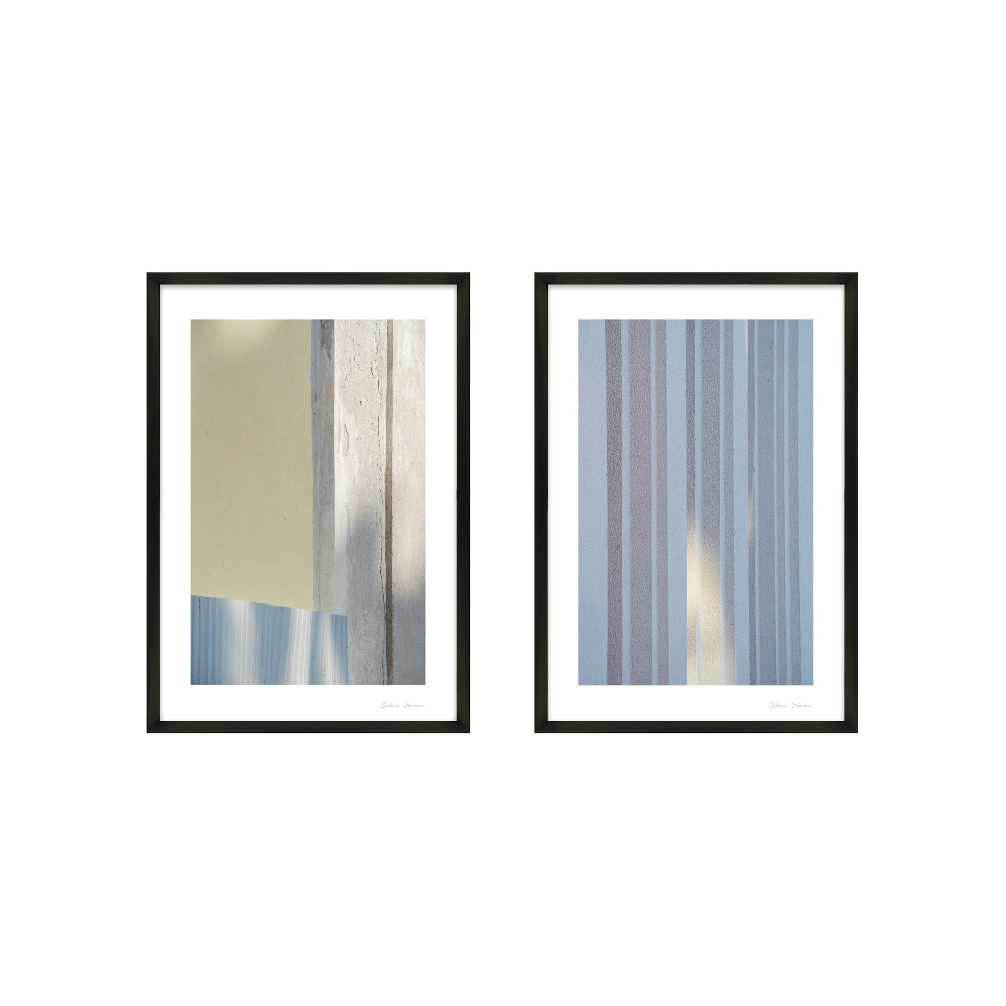 Sun And Concrete by Svetlana Smirnova, 30" H x 21" W x 1.25" D, Black