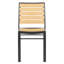 Chaise de patio empilable Gertrudes