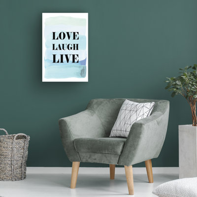 Art sur toile Martina Love Laugh Live