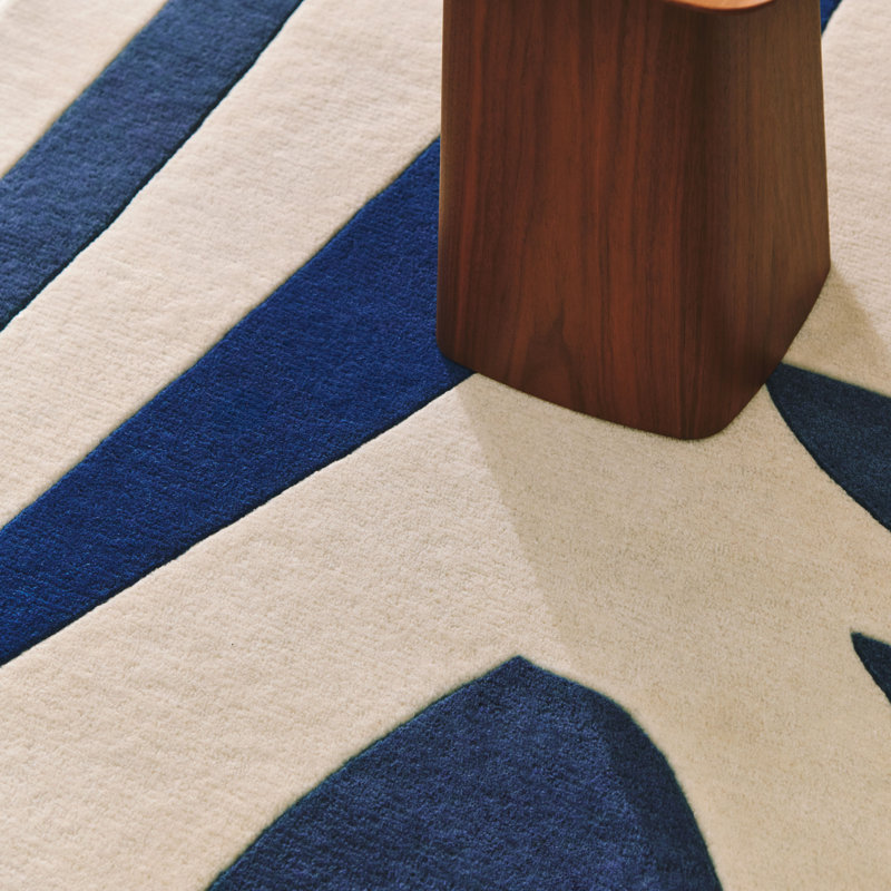 Alpha Handmade Wool Area Rug, Rectangle 6'7" x 7'10"