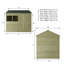 Mercia 8 x 6ft Overlap Reverse Apex Shed-385690497