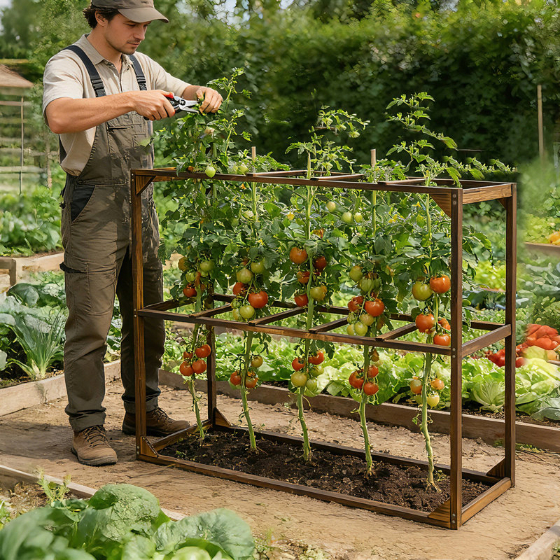 115cm H x 118.7cm W Wood Lattice Panel Trellis
