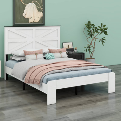 Tête de lit, tête de lit en bois, grand rangement sous le lit