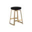 Abdullah Swivel Upholstered Stool with Metal Frame