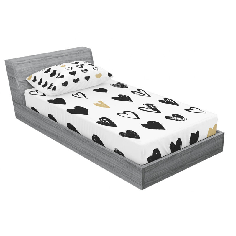 Microfiber Sheet Set, Twin Sheet Set with Fitted Sheet