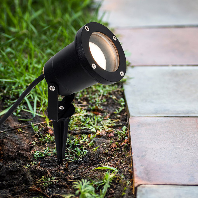 Lightner Black Aluminum Spotlight Pack, Warm White