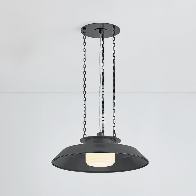 WOODROW Pendant, Bronze, 7.25" H x 22" W x 22" D