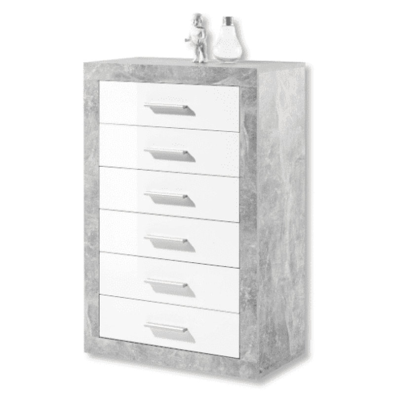 Caisley 66 cm W Chest of 6 Drawers