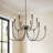 12-Light Dimmable Oversize 47" Width Chandelier