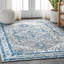 Tapis gris clair / bleu clair à motif médaillon persan Lazaro-274670096