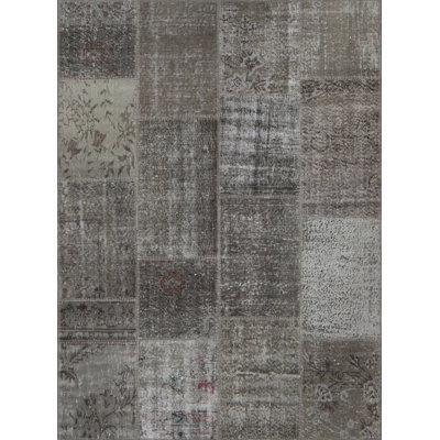 Jonnah Hand Knotted Wool and Cotton Patchwork Indoor Rug