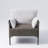 32" W Modern Color-Blocked Cushioned Armchair -1736832983
