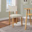 Ensemble de 2 chaises de salle à manger, chaise d'appoint traditionnelle avec chaise de cuisine rembourrée et sans accoudoirs avec pieds en bois-1447496305