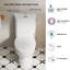 Toilette allongée une pièce avec siège compact 17 po ADA Comfort-116567364