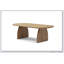 Table basse ovale de 47,24 pouces avec placage en bois massif, centre de table moderne en bois naturel pour le salon, design familial-579706888