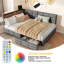 Upholstered Daybed with 2 Storage Drawers-1632970417-1632970423