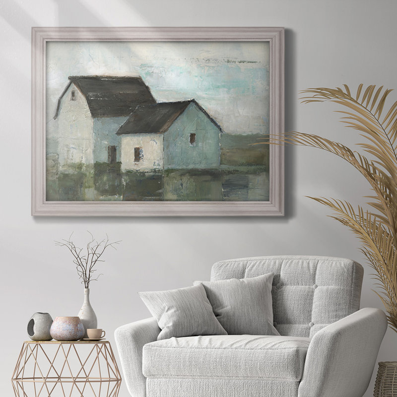 Ulen Barn At Sunset II, peinture sur toile encadrée, H 23 po x l 32 po x P 2,5 po