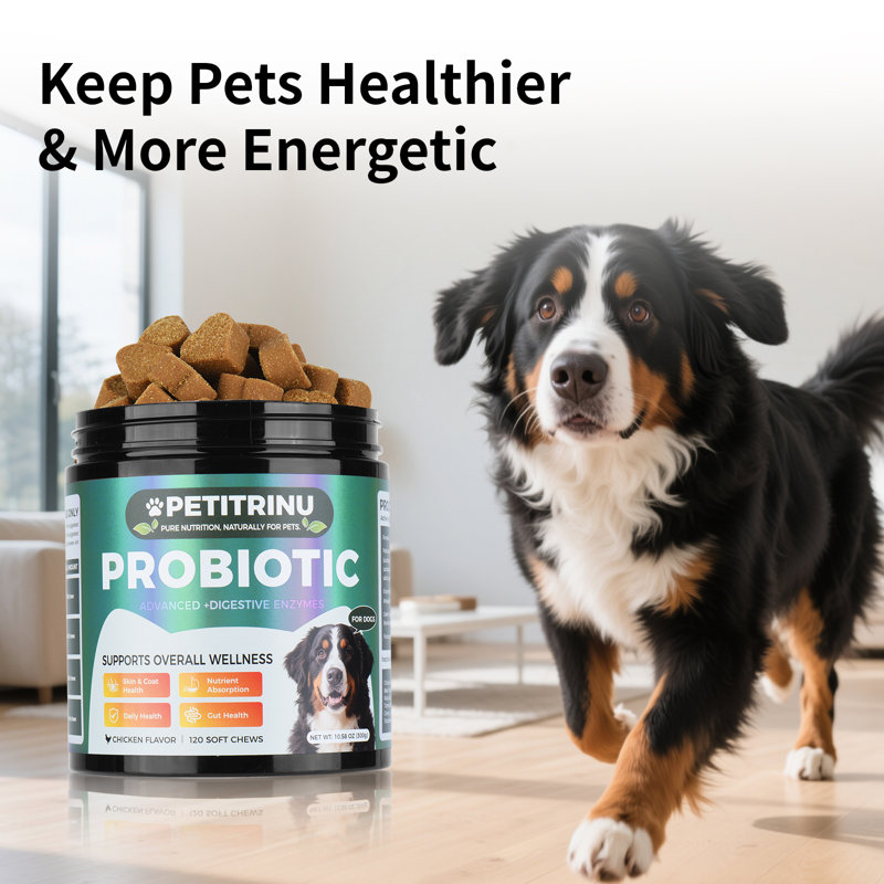 120 Chews Probiotics for Dogs
