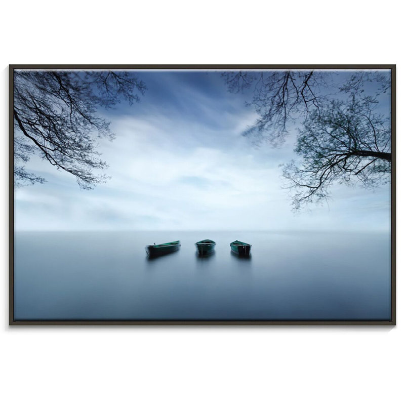 Print on Canvas, 102cm H x 152cm W, Black Floater Framed