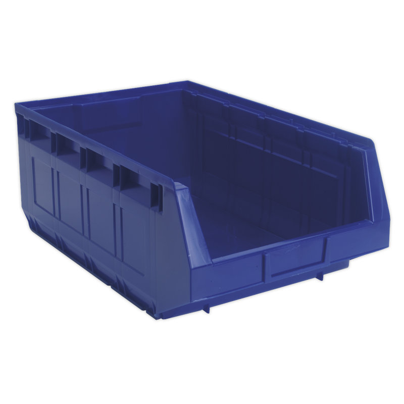 Rebrilliant Plastic Decorative Bin, Dark Blue