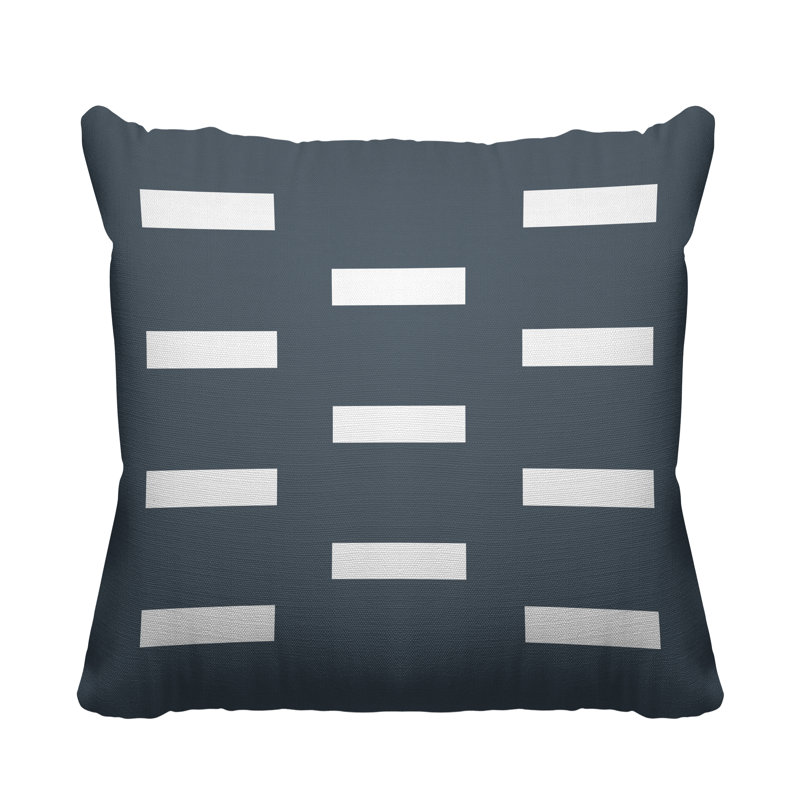 Coussin décoratif intérieur / extérieur Luella, L 15 po x H 15 po, Gris