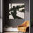 "Bold Abstraction I"  Abstract Black&White Art on Gold Shagreen Wrapped Canvas Wall Art