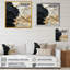 Abstrait crème et noir liquide, reproduction d'art sur toile côtière-80596417-106446072-106446054