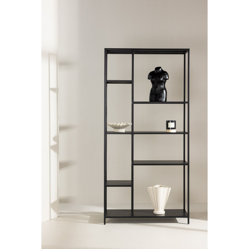 Trumann 164cm H x 80cm W Steel Geometric Bookcase