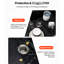 Évier de cuisine en granite à montage sur le dessus de 25 pouces pour comptoirs de bar et de télévision, en composite de quartz noir à haute durabilité, surface à égratignure, bouchon de kit de drain fourni, s'adapte aux plaques de cuisson pour casseroles