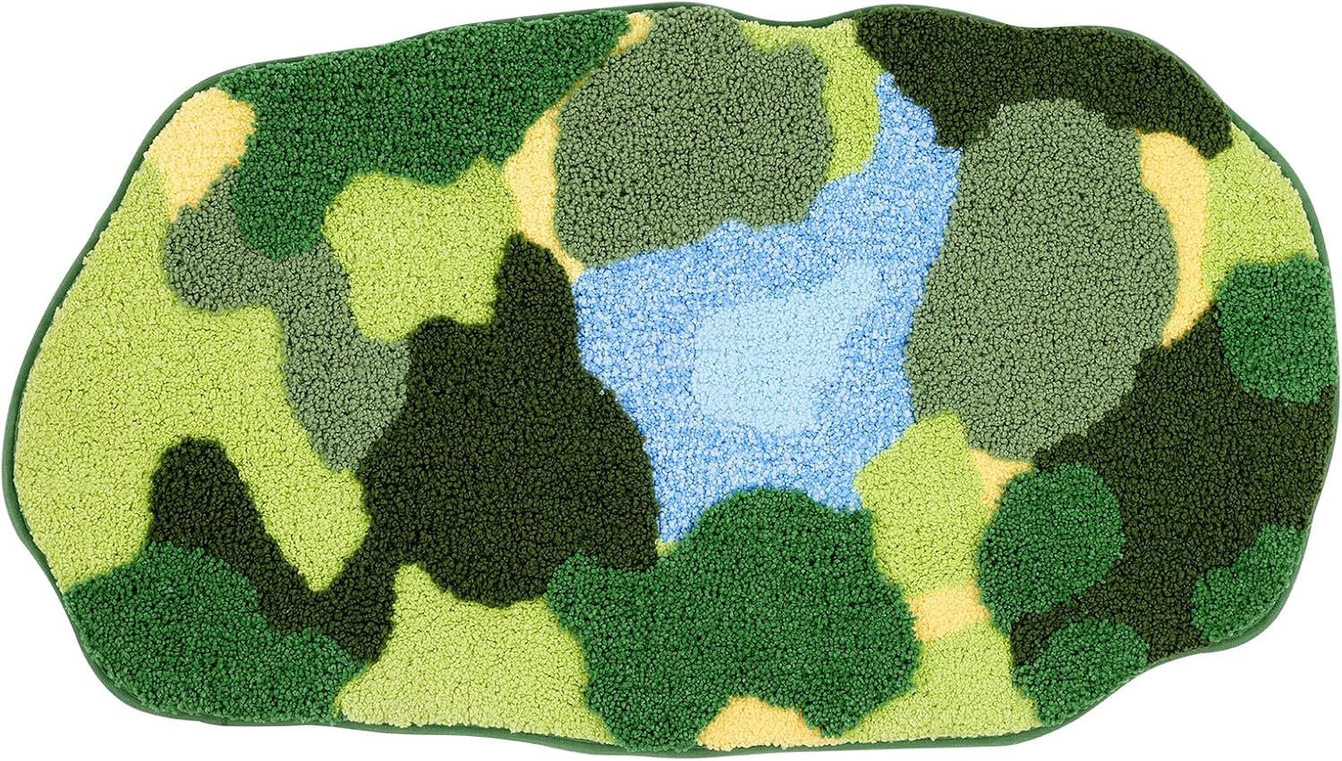 Dakota Fields Green Moss Bath Rugs 35