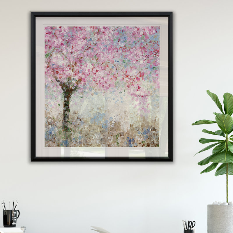 « cerise blosson festival i », reproduction encadrée, H 30,5 po x l 30,5 po x P 1,5 po