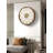 Elegant Contemporary Wall Clock with Natural Shell Dial & Gold Numerals-1385987530