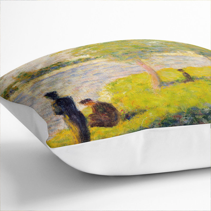 Square Cushion, 40cm H x 40cm W x 15cm D, White