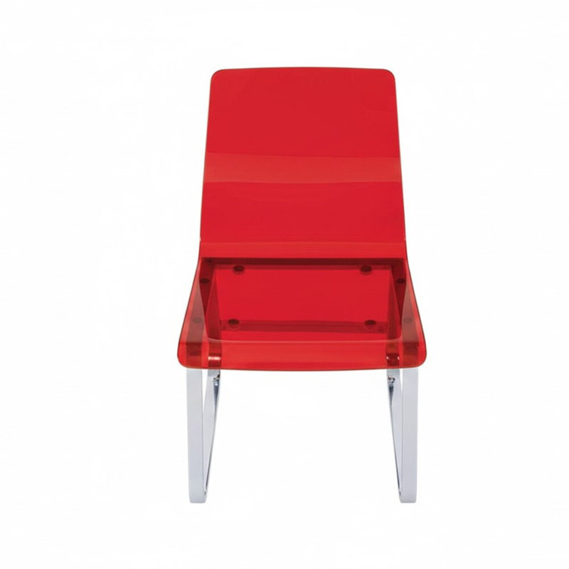 Ensemble de 2 chaises d'appoint rouges Flammara
