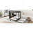 Twin Over Twin Bunk Bed With Built-In Wardrobe, Metal Bunk Bed With Trundle, Foldable Desk, Ladders, Noise-Reduced Design, Black-2010330140