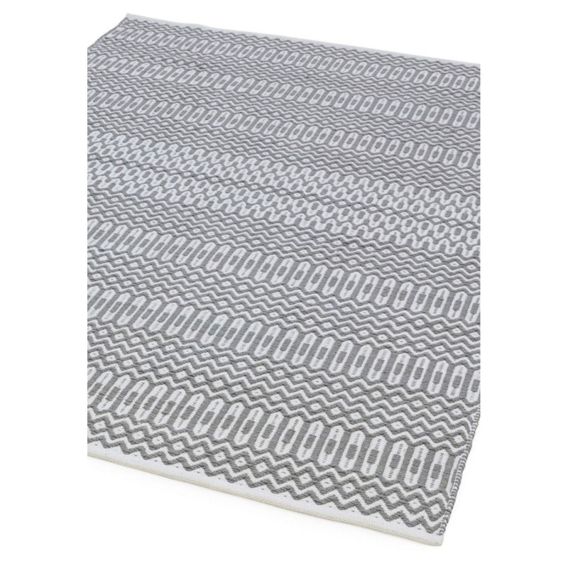 Venilale Geometric Recycled P.E.T Hand Knotted Indoor / Outdoor Area Rug, Rectangle 120 x 170cm