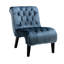 Siège moderne en velours avec tissu doux - Option de pieds de chaise noirs confortables pour le salon-121084416