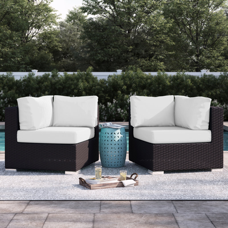 Canapé modulaire d'extérieur Convene, Blanc