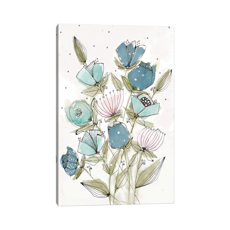 «Blooming Spring II» par Krinlox, reproduction d'art sur toile tendue, H 12 po x l 8 po x P 0,75 po